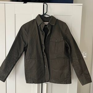 Taylor Stitch Waxed Canvas Dark Olive Chore Jacket